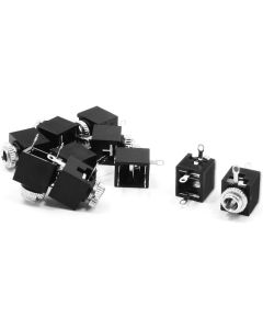 uxcell 10 Pcs Chassis Mount Female 3.5mm Mono Jacks Socket Connectors