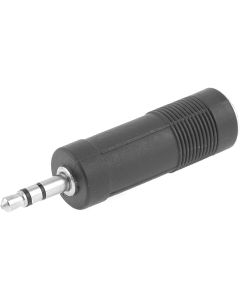 uxcell 6mm Female to 3.5mm Male Audio AV Connector Stereo Cable Adapter Jack Plug