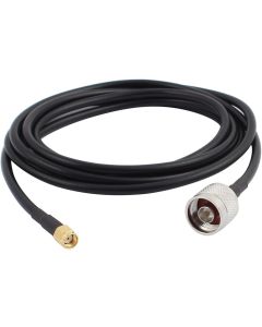 uxcell 6.6ft RG58 N Type Male to RP-SMA Male Connector Antenna Pigtail Cable