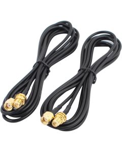 uxcell 2Pcs 2m RG174 Antenna Extension Cable RP-SMA Male to Female Connector Pigtail Cable